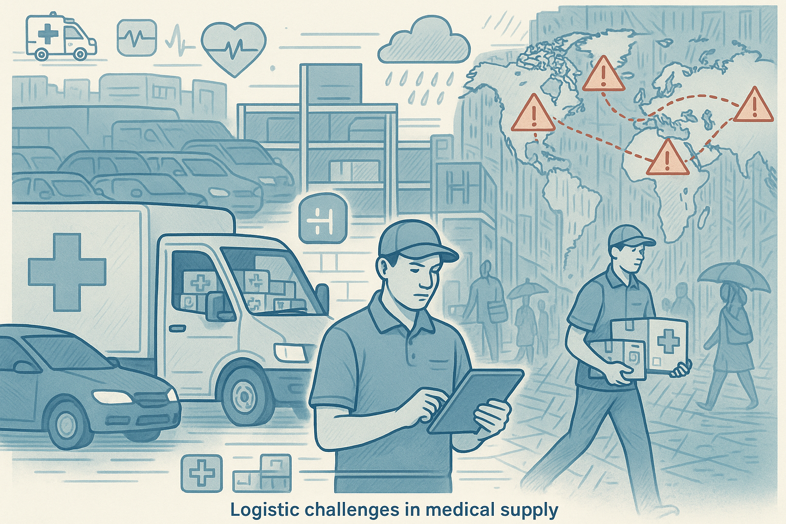 Intricate world of medical supply delivery logistics