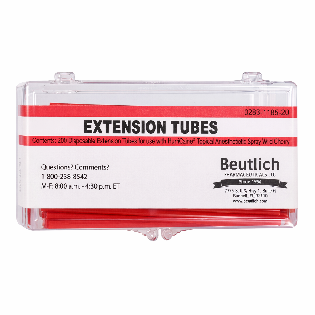 HurriCaine® Topical Anesthetic Extension Tubes – 200/Box (SKU: 0283-1185-20)