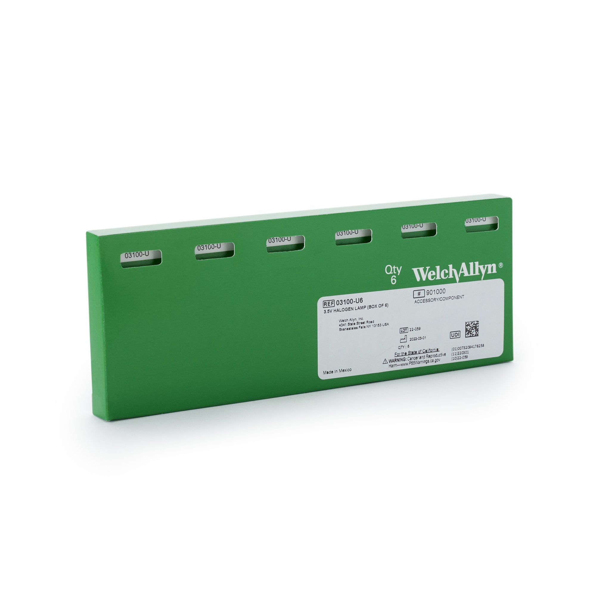 Welch Allyn 3.5V Halogen HPX™ Replacement Bulb (SKU: 03100-U6)