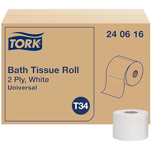 Tork Universal Bath Tissue – 2-Ply, 500 Sheets, White (SKU: 240616)