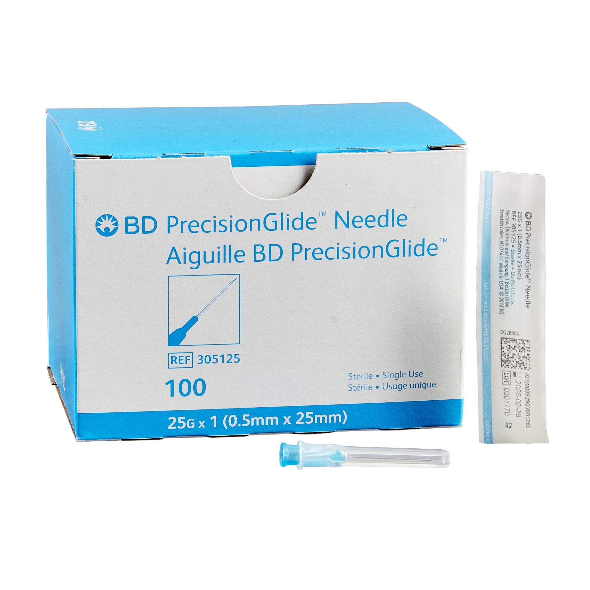 PrecisionGlide Needle 25G x 1 inch BD