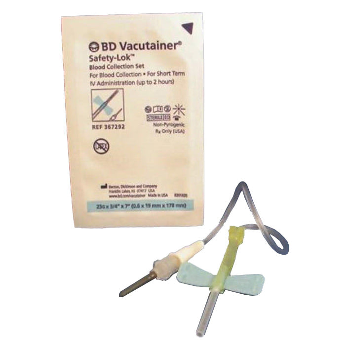 BD Vacutainer® Safety-Lok™ Blood Collection Set with Luer Adapter 23G x 0.75 in (367283)