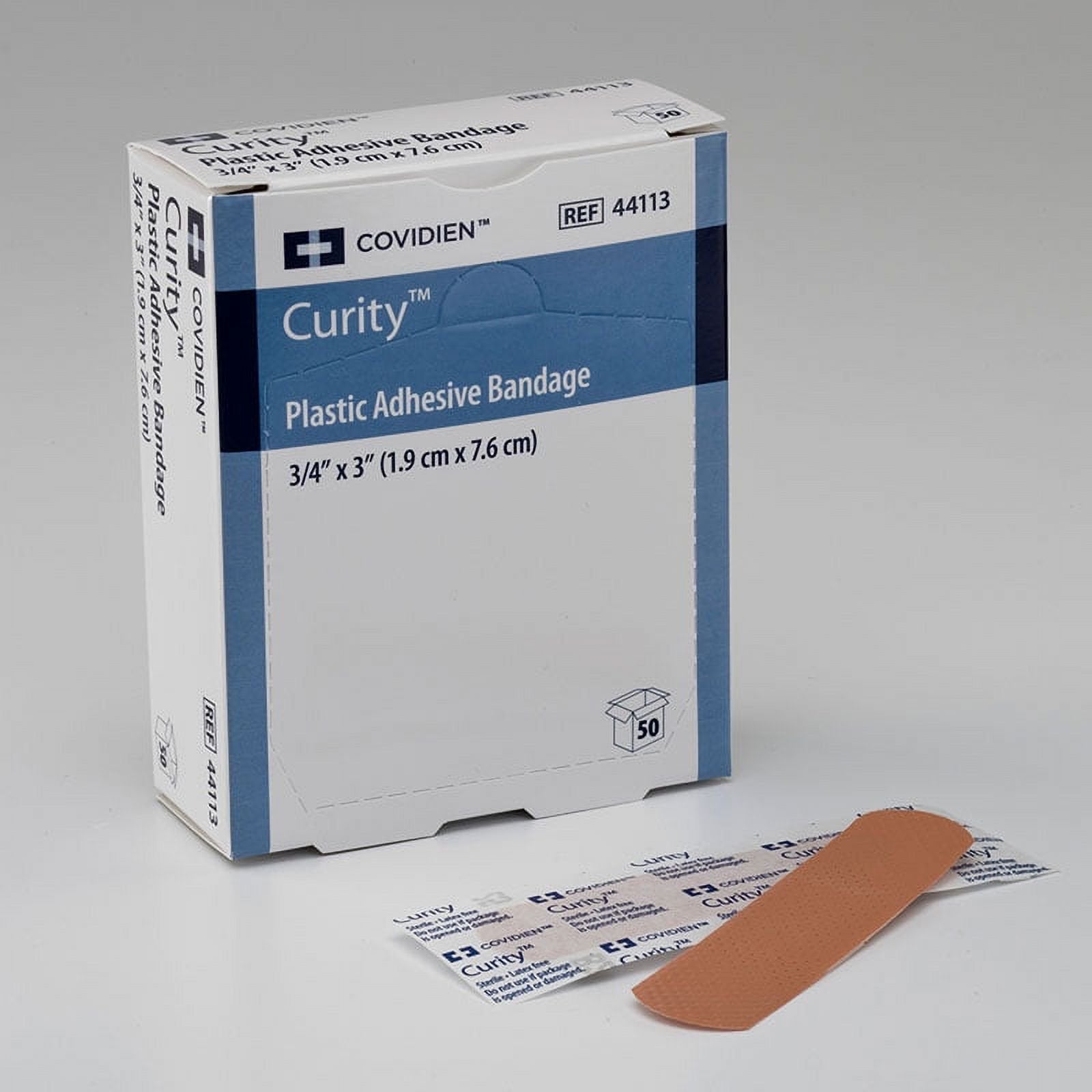 Curity™ Plastic Adhesive Bandages – Neon, 3/4" x 3" (SKU: 44103)