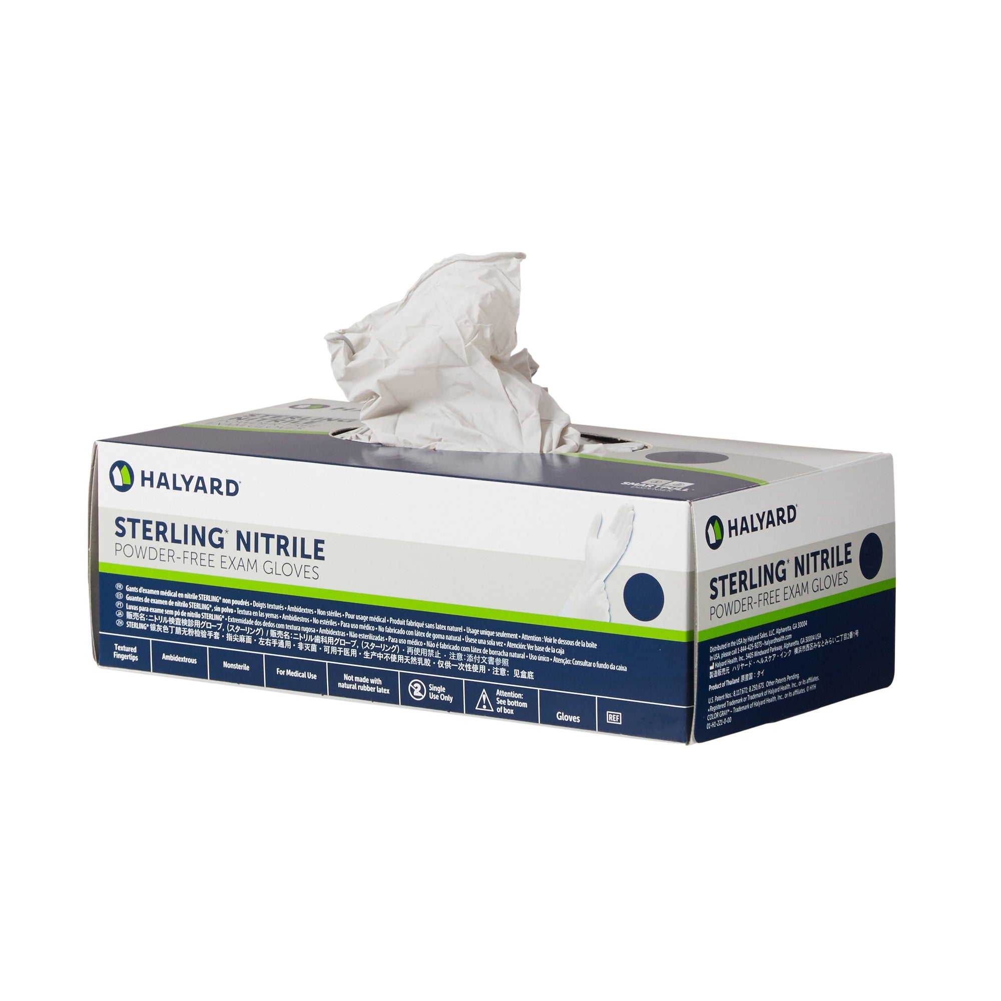 Halyard STERLING* Nitrile Exam Gloves – Powder-Free, X-Large (SKU: 50709)