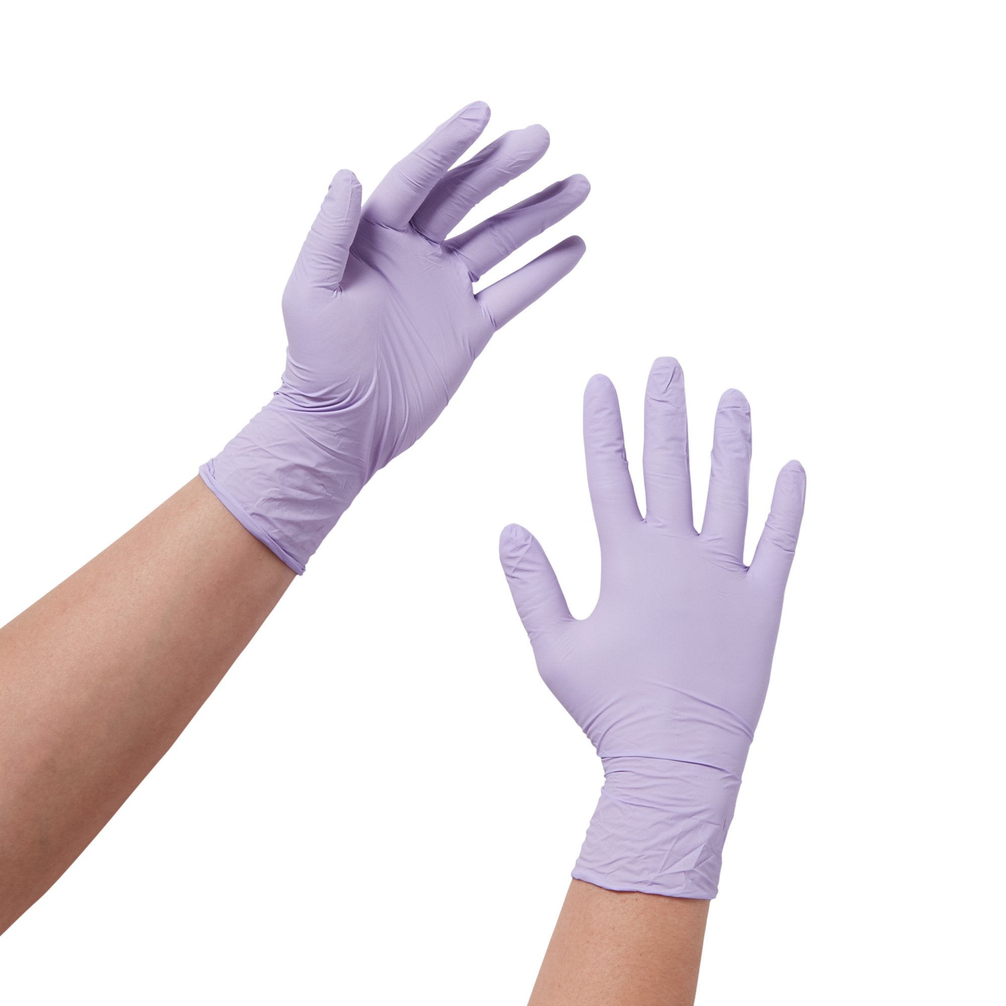 Halyard lavender nitrile exam gloves, powder-free (Large) - 52819