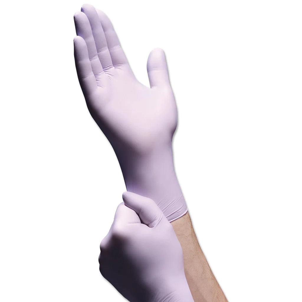 Halyard KC100 Lavender Nitrile Exam Gloves – Powder-Free, X-Large, 230/Box (SKU: 52820)