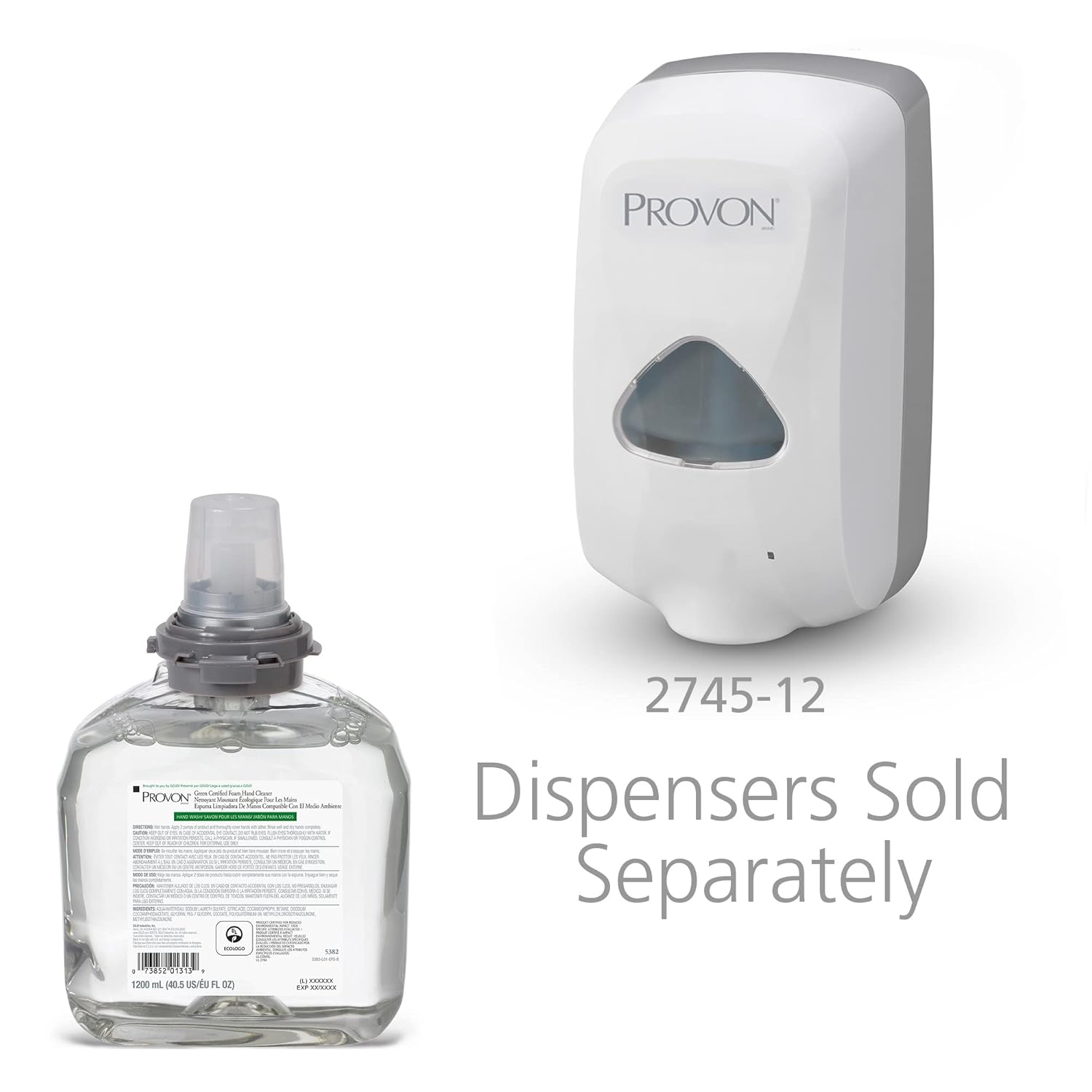 GOJO Green Certified Foam Hand Cleaner TFX 1200 mL Refill 2 per Case (5382-02)