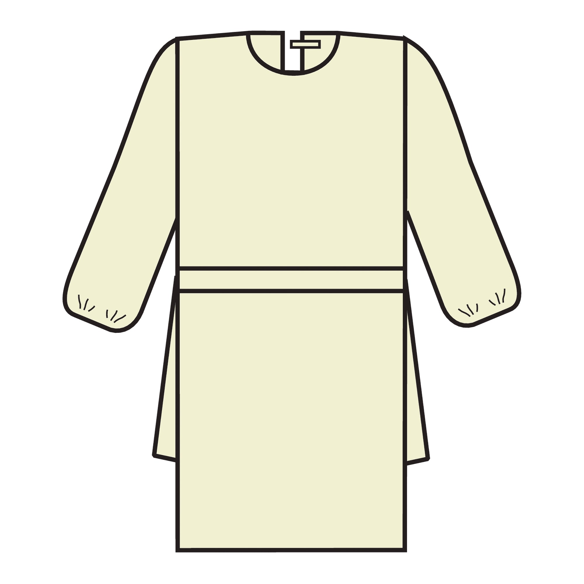 Halyard Control™ Cover Gown – Universal, Yellow (SKU: 69979)