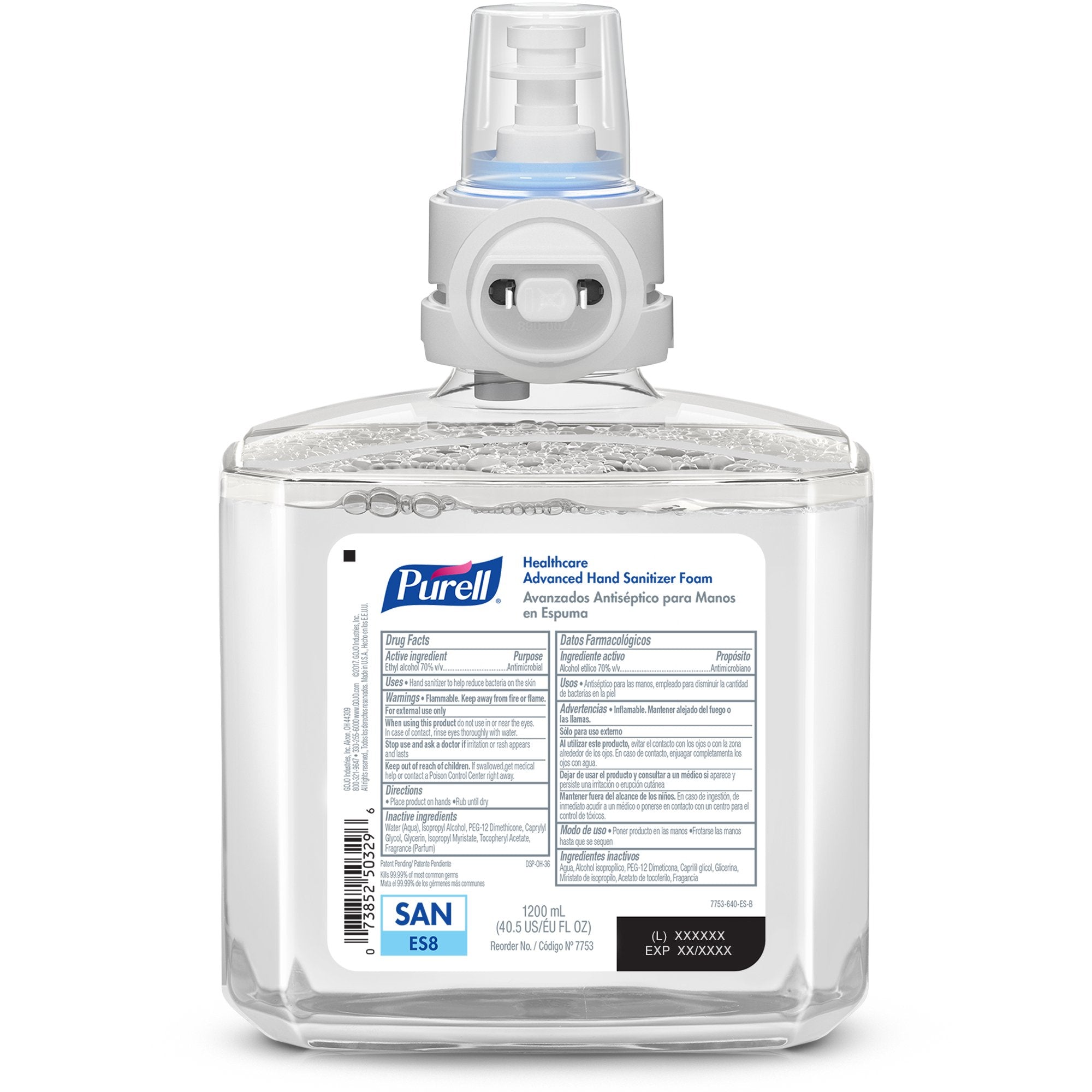 PURELL® Advanced Hand Sanitizer Foam - 1200mL ES8 Refill (SKU: 7753-02)