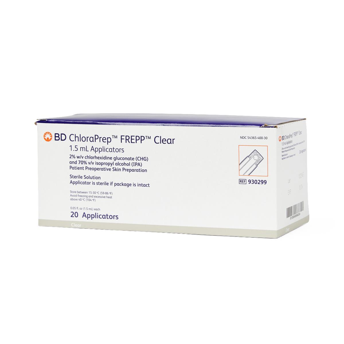 CHLORAPREP FREPP APPLICATOR 20PCS/BX 25BXS/CS, STERILE