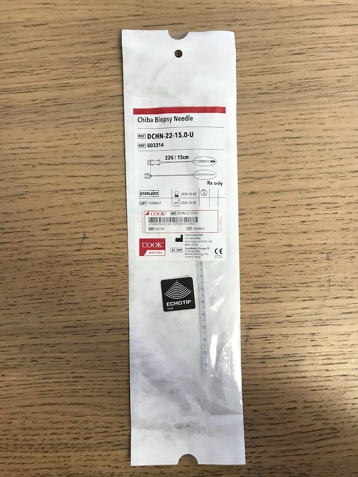 Chiba Biopsy Needle (EchoTip) 22G x 15cm