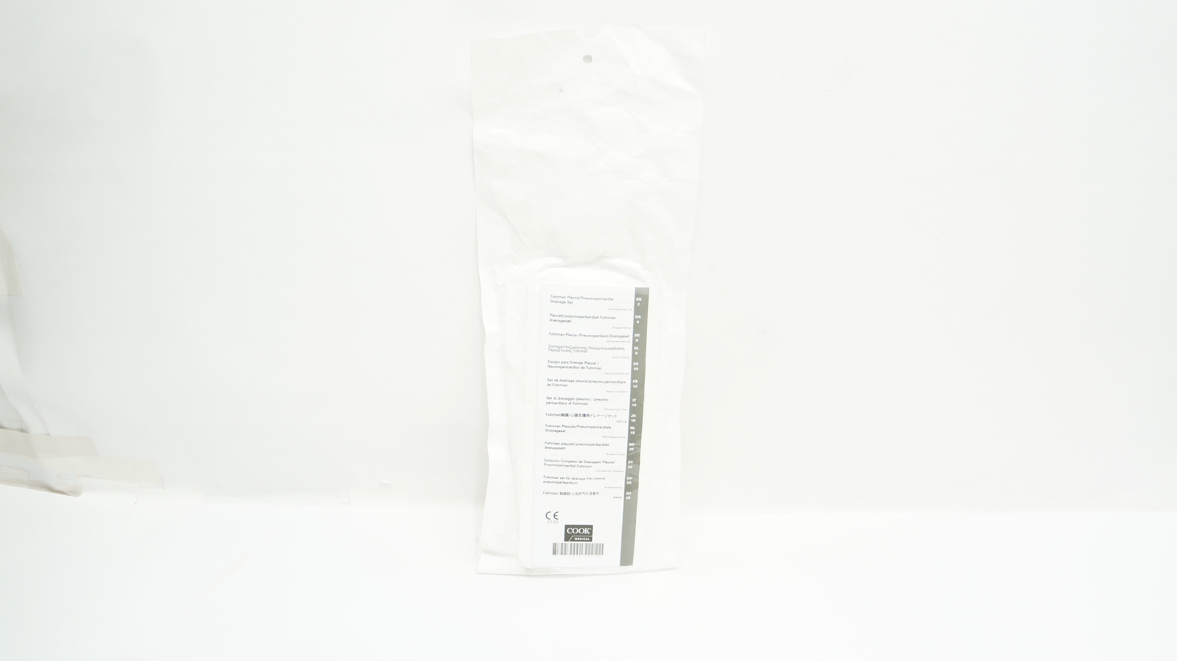 Cook Medical Fuhrman Pleural / Pneumopericardial Drainage Set and Tray 8.5 Fr 15 cm (G55723)