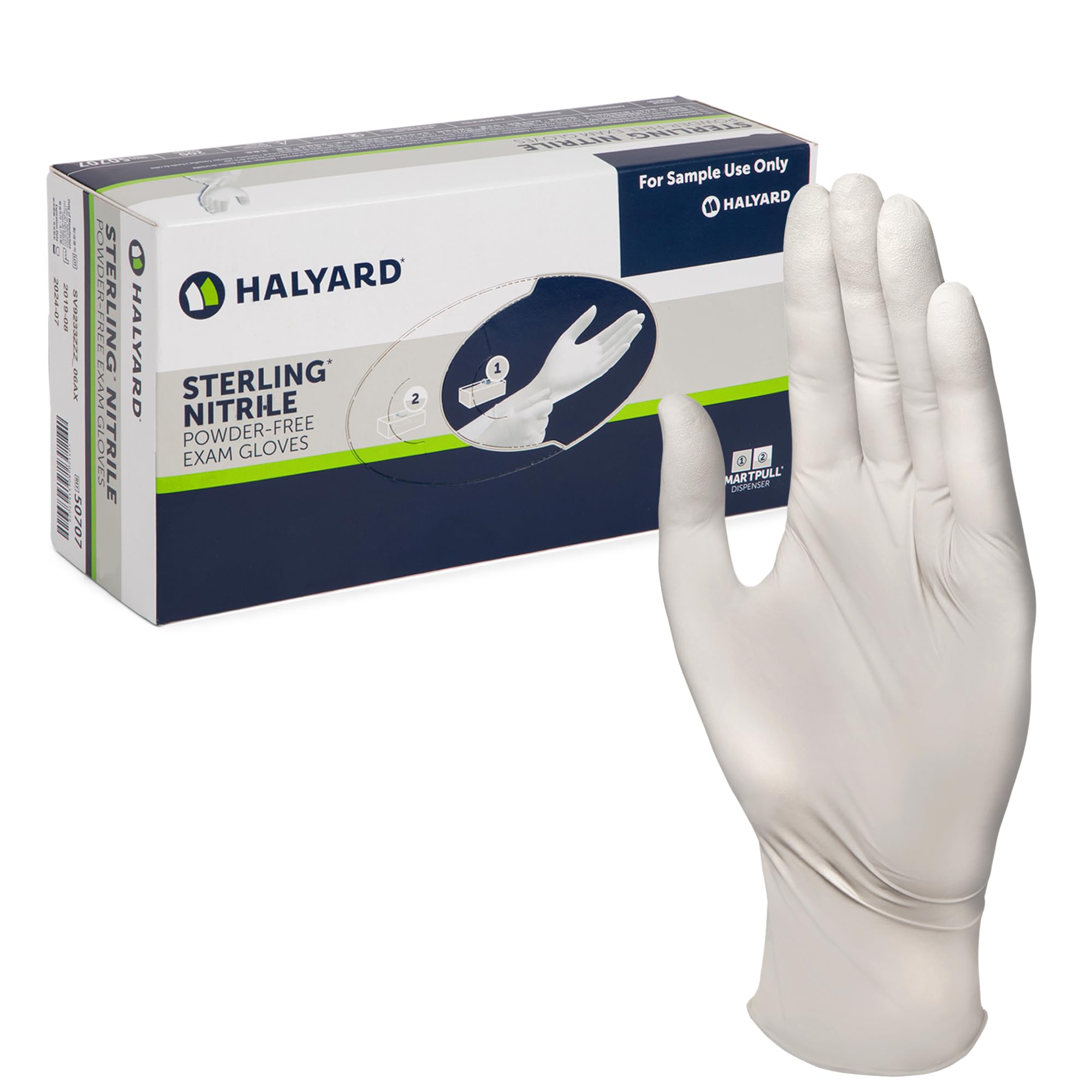 Halyard Sterling nitrile exam gloves (Medium)