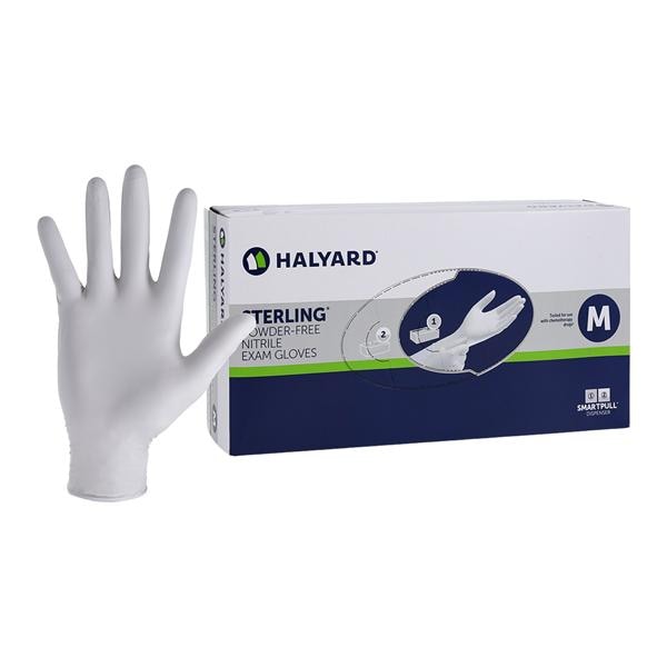 Halyard Sterling nitrile exam gloves (Medium)