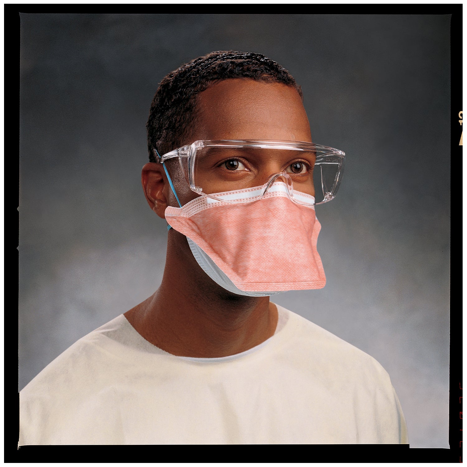 N95 RESPIRATOR FACE MASKS, Polyurethane Headband, Small Size, Orange, 35/pkg, 6 pkg/cs