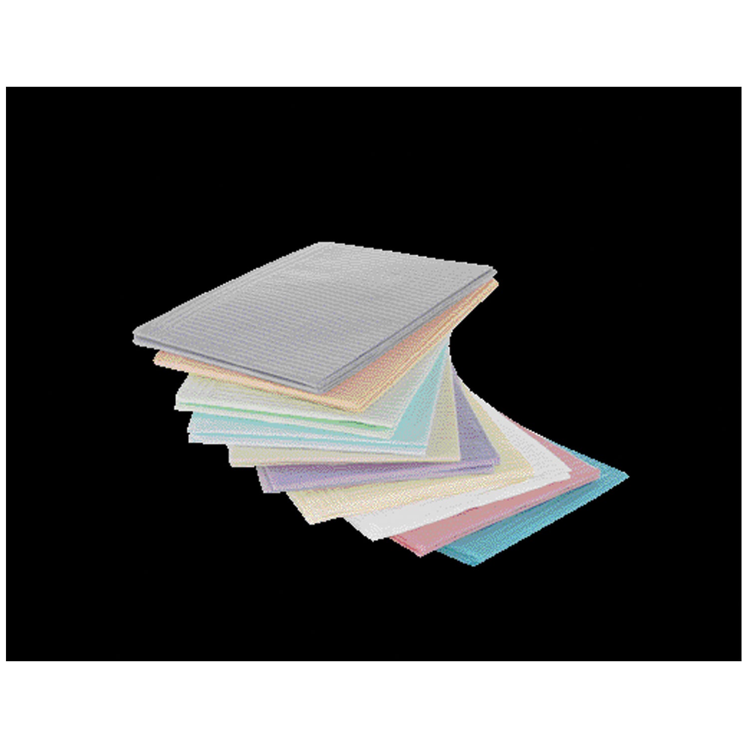 DRY-BACK® DENTAL BIBS 2+1-PLY, 13" x 18", Silver Grey, 500/cs (54 cs/plt)