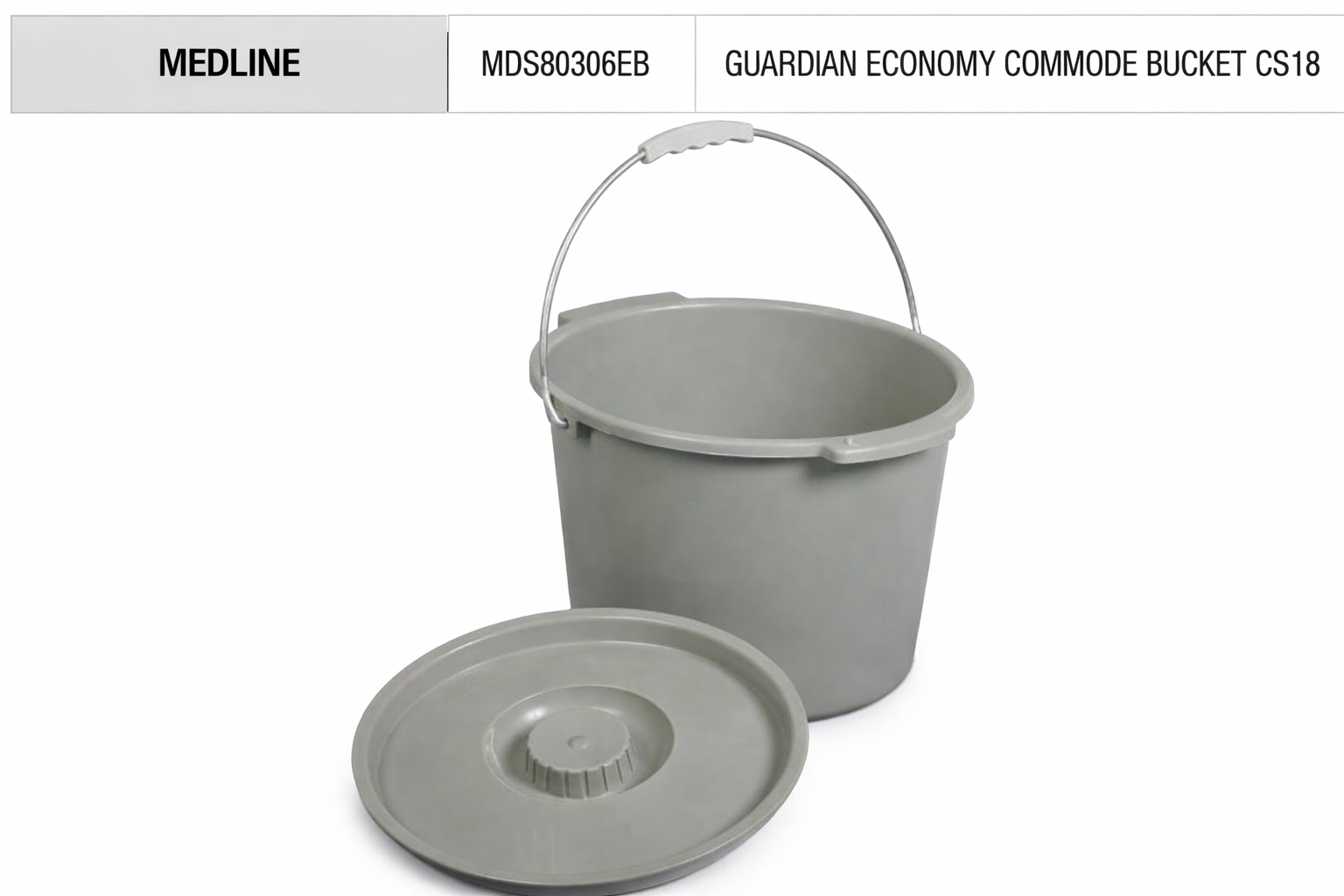 Guardian® Economy Commode Bucket – 8 Quart (MDS80306EB)
