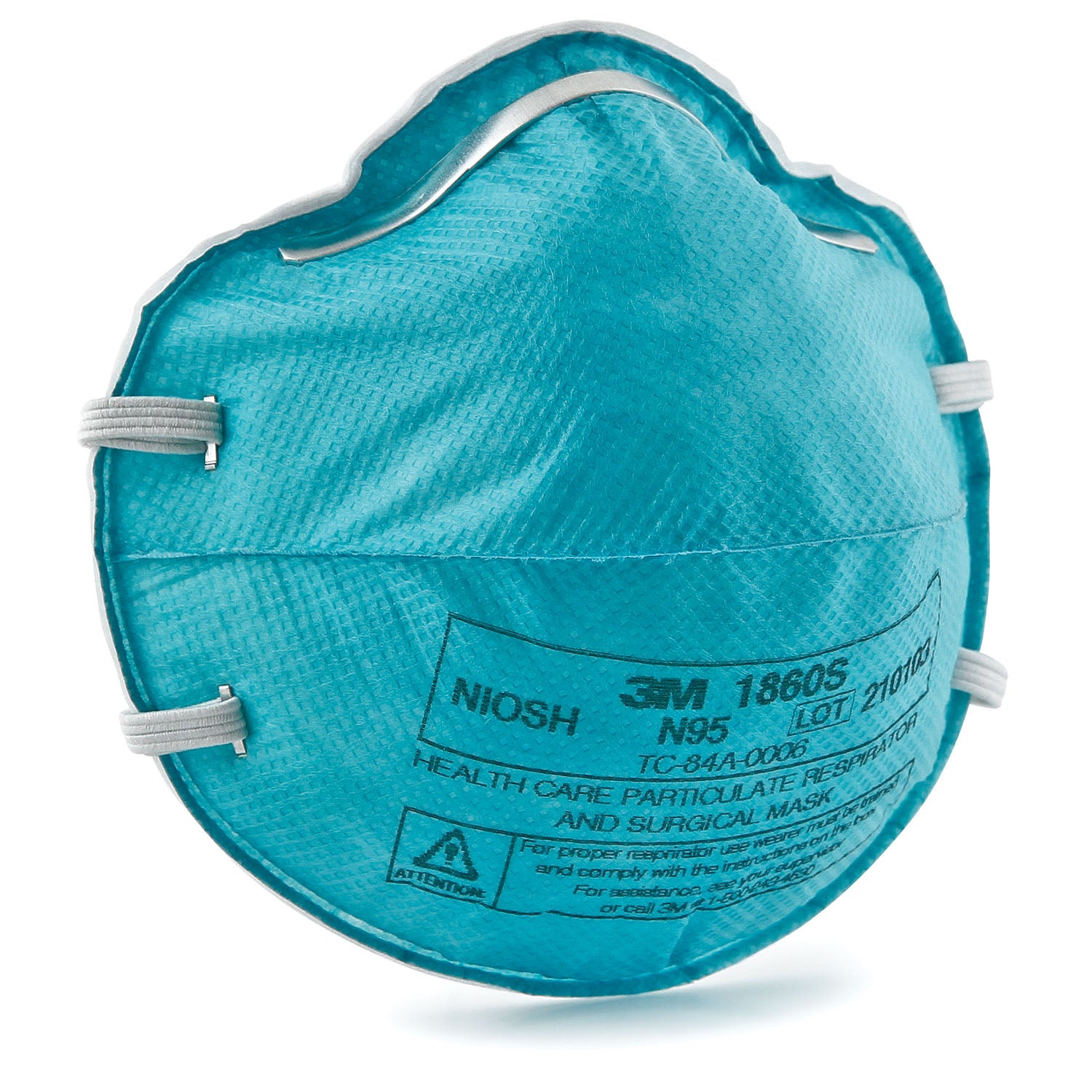 N95 PARTICULATE RESPIRATOR & SURGICAL MASK, Cone Molded, Small, 20/bx, 6 bx/cs