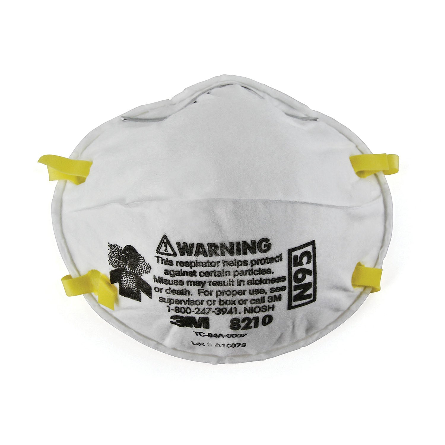 PARTICULATE RESPIRATOR, Staple Free Attachment, 160/cs