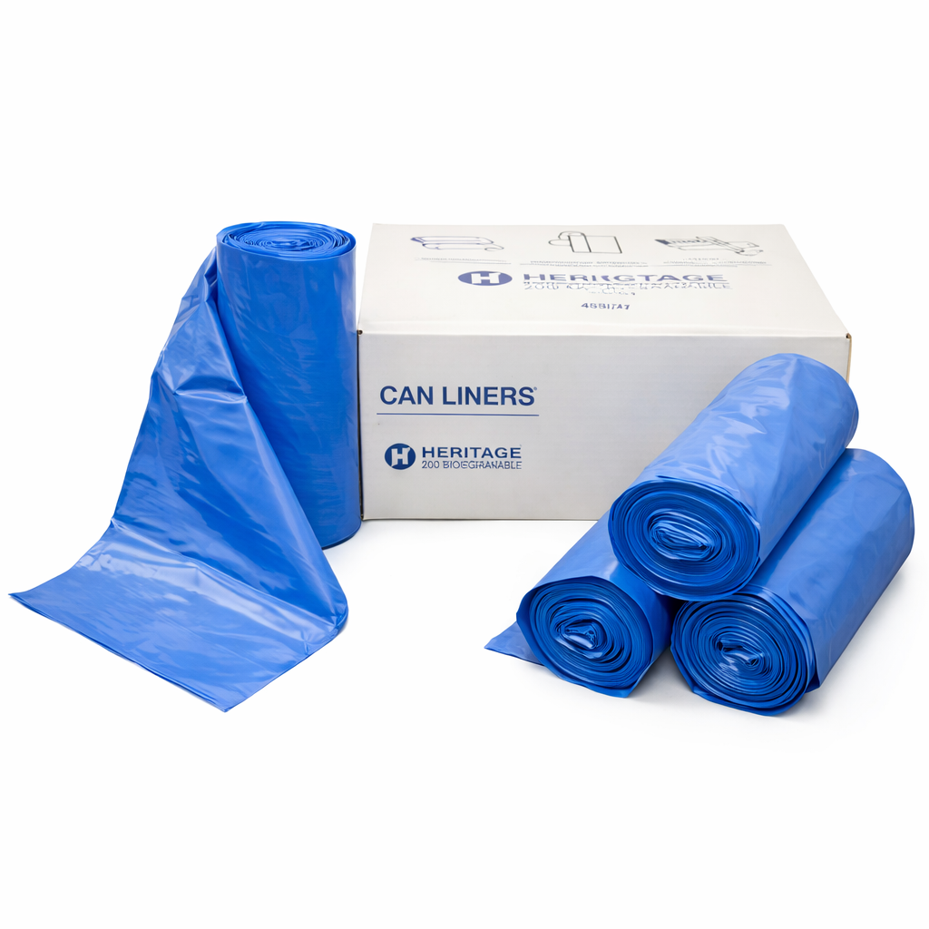 nteplast Healthcare Laundry Bag – “Soiled Linen”, Blue, 20–30 Gal (SKU: R285HA)