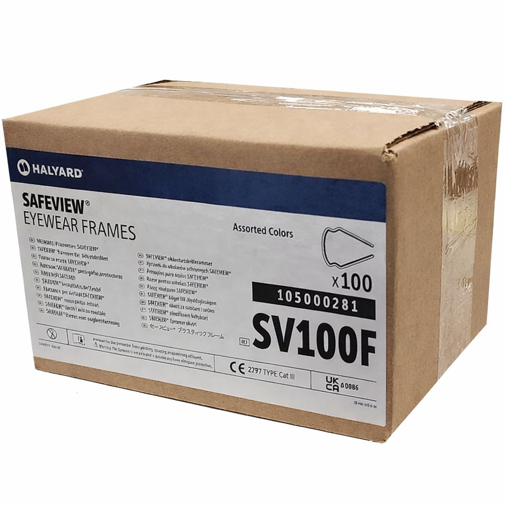 Halyard SafeView™ Eyewear Frames – Assorted Colors (SV100F)
