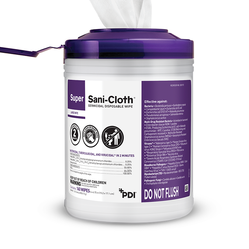 PDI SUPER SANI-CLOTH® GERMICIDAL DISPOSABLE WIPE