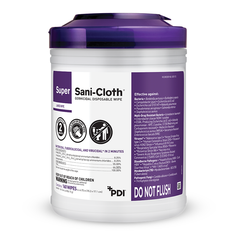 PDI SUPER SANI-CLOTH® GERMICIDAL DISPOSABLE WIPE