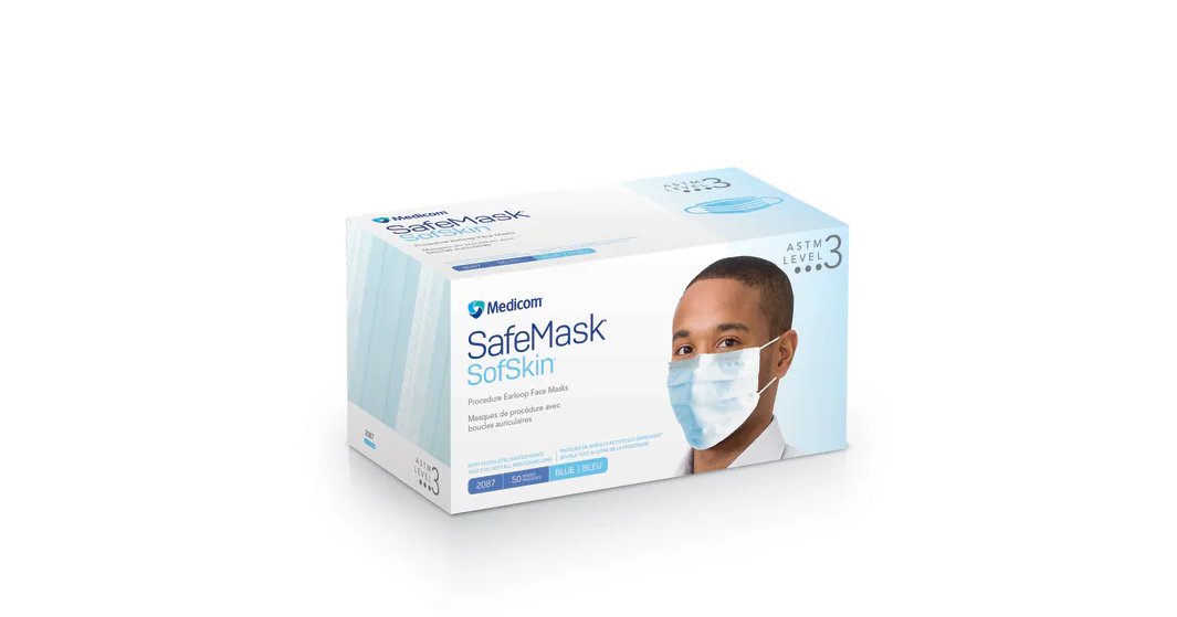 MEDICOM SAFE+MASK® SOF SKIN® EARLOOP MASK