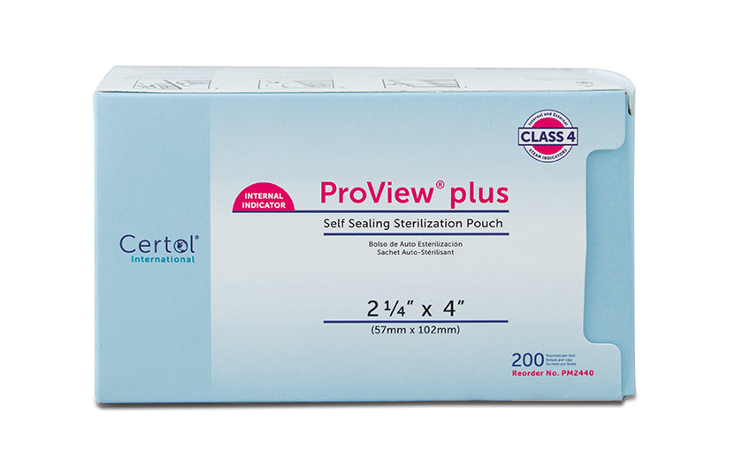 CERTOL PROVIEW® PLUS SELF SEAL STERILIZATION POUCHES