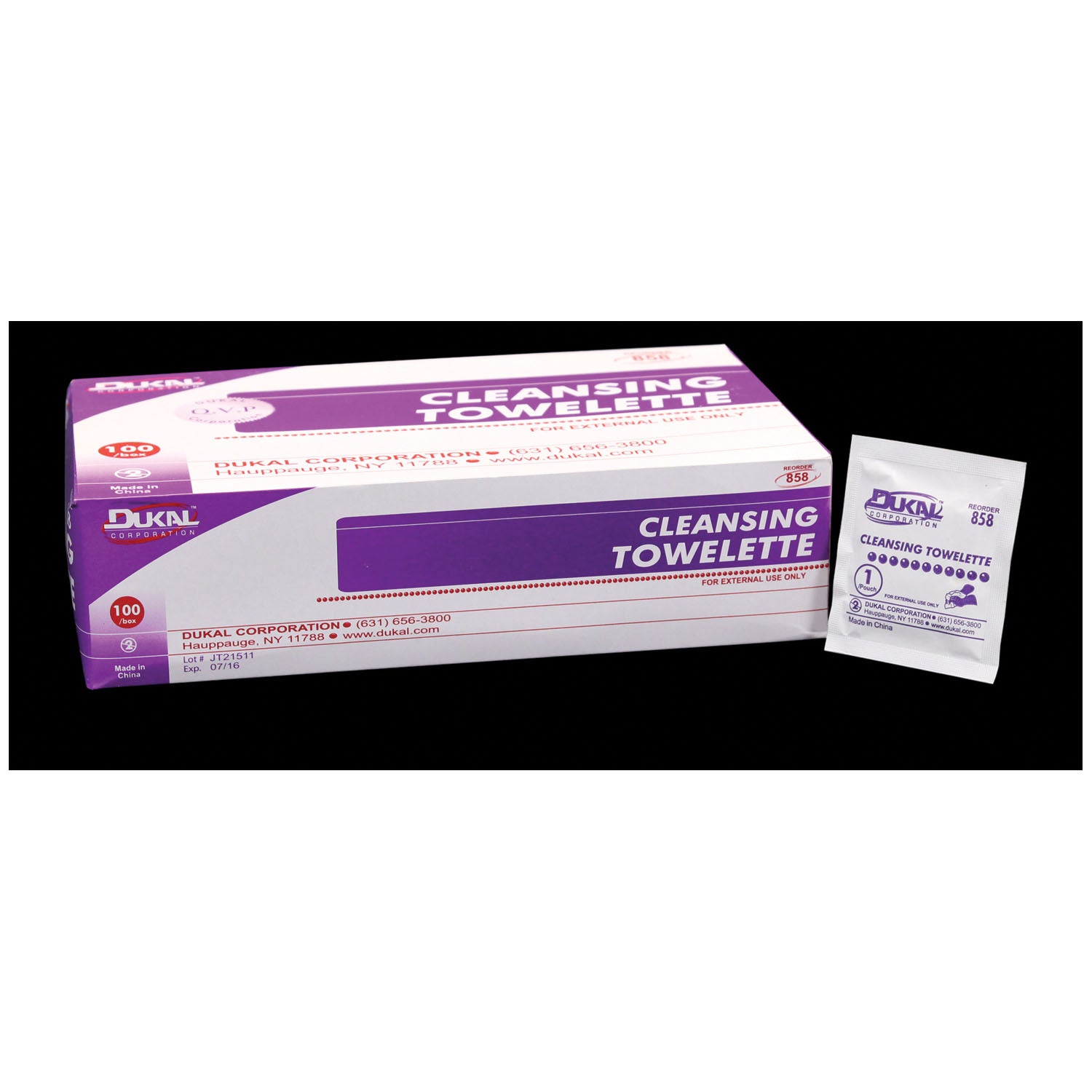 DUKAL CLEANSING TOWELETTE