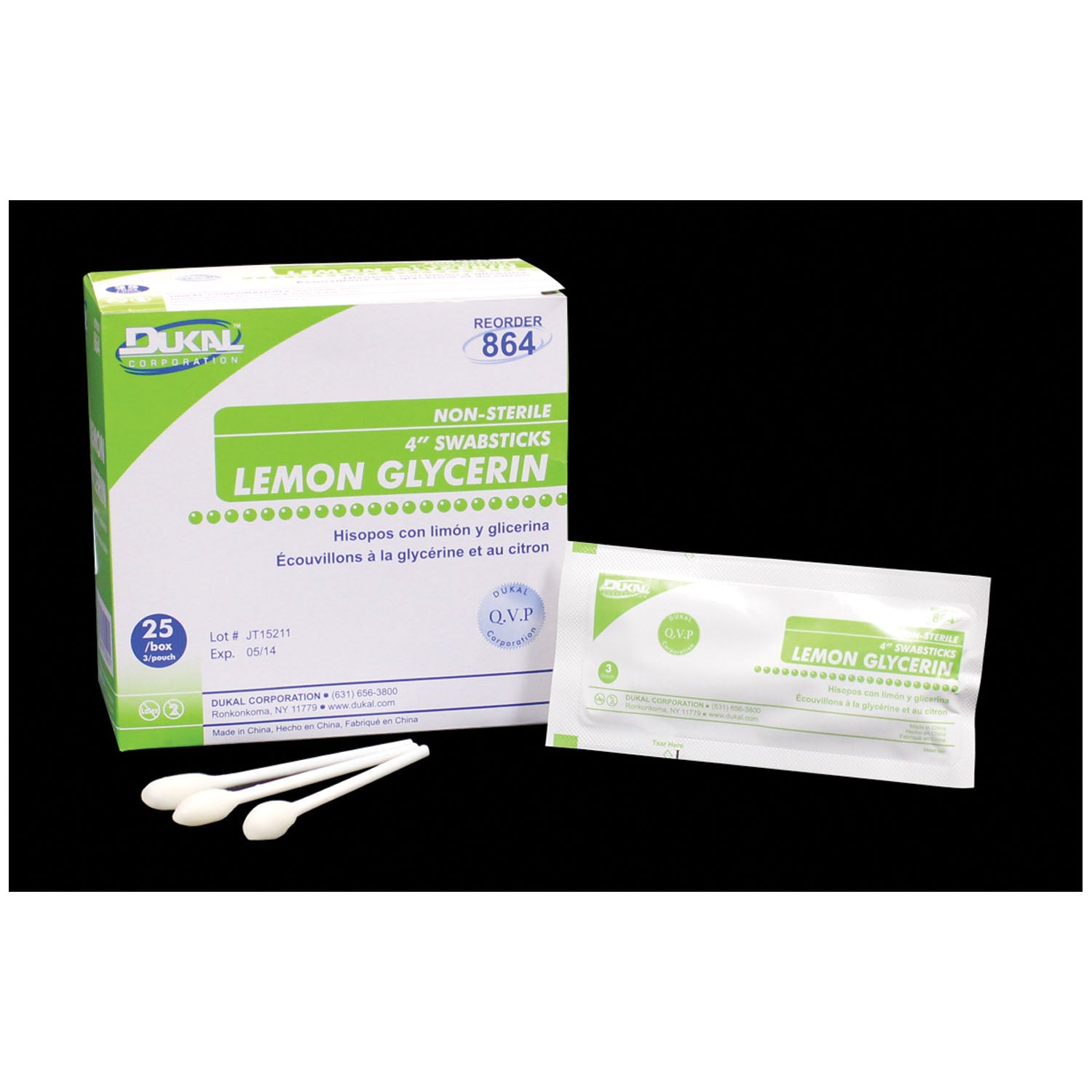 DUKAL LEMON GLYCERIN SWABSTICKS