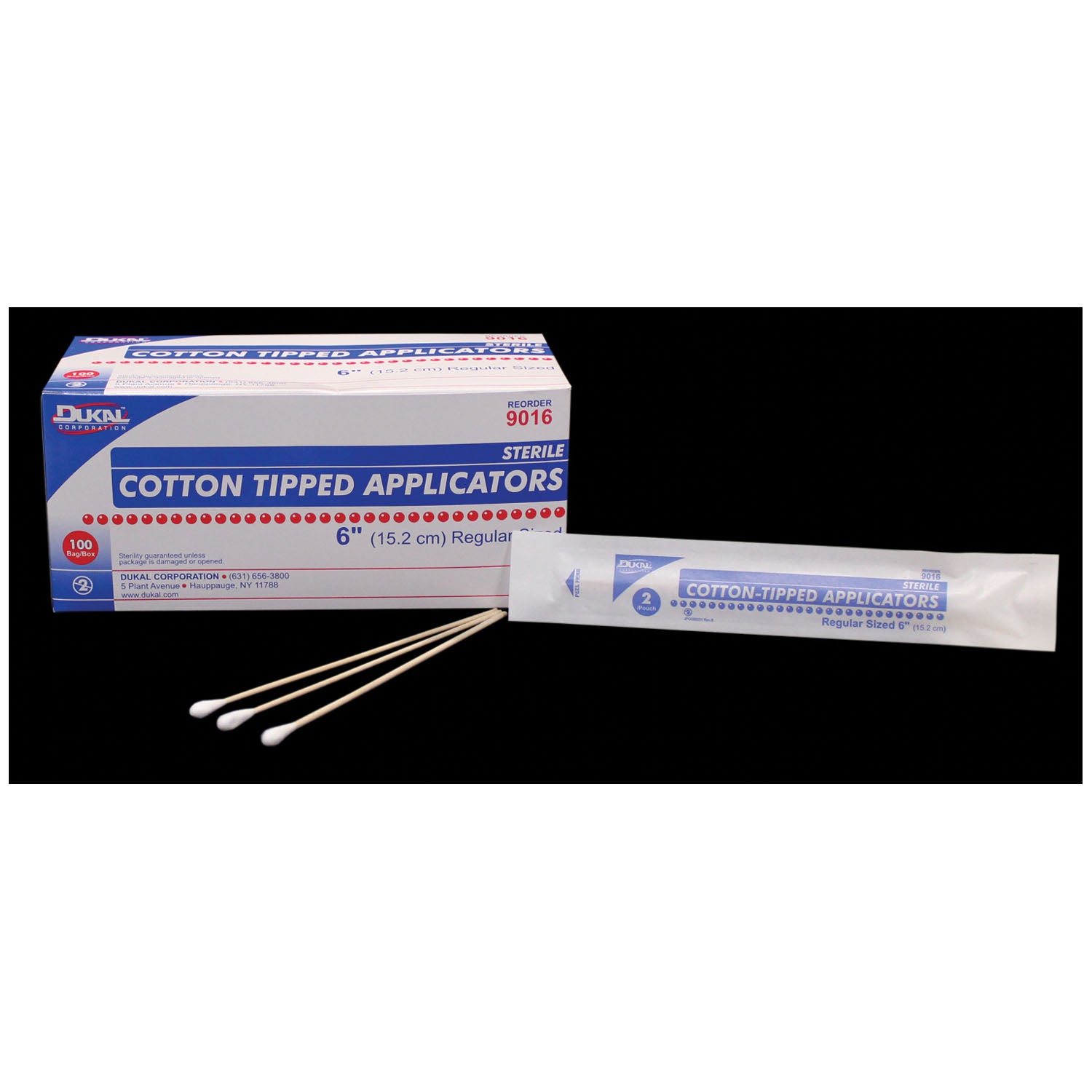 DUKAL COTTON TIPPED APPLICATORS
