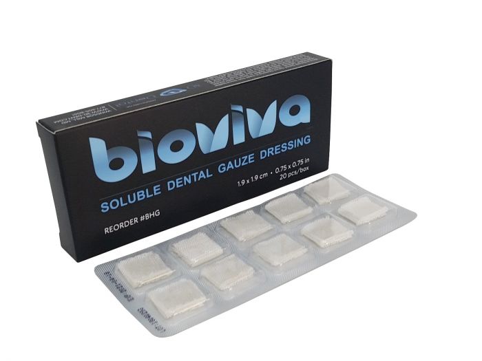 3D DENTAL BIOVIVA TOPICAL HEMOSTATIC GAUZE DRESSING