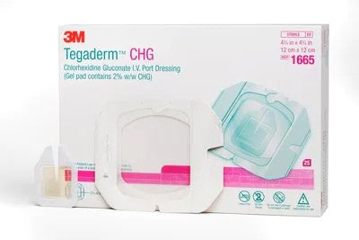 3M™ TEGADERM™ CHG CHLORHEXIDINE GLUCONATE IV PORT DRESSING