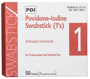 PDI PVP IODINE PRE SWABSTICK P 10 Bx/Cs