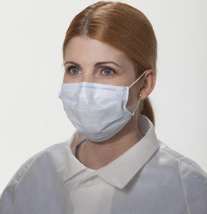 FLUIDSHIELD™ FACE MASKS, Fog-Free Surgical Mask, Level 3, Orange, 50/pkg, 6 pkg/c