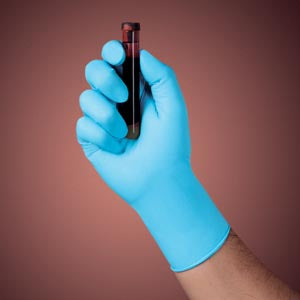HALYARD BLUE NITRILE EXAM GLOVES