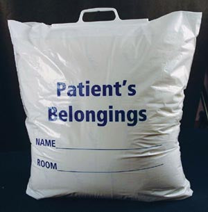 ADI PATIENT PERSONAL BELONGINGS BAGS