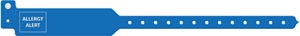 MEDICAL ID SOLUTIONS TRI-LAMINATE ALERT WRISTBANDS