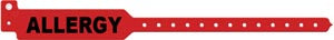 MEDICAL ID SOLUTIONS TRI-LAMINATE ALERT WRISTBANDS