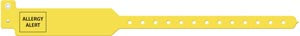 MEDICAL ID SOLUTIONS TRI-LAMINATE ALERT WRISTBANDS