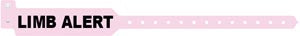 MEDICAL ID SOLUTIONS TRI-LAMINATE ALERT WRISTBANDS