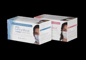 SAFE MASK® PREMIER ELITE EARLOOP MASK, STM Level 3, Blue, 50/bx, 10 bx/cs