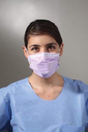 KC100 PROCEDURE MASKS, ASTM Level 1, Earloops, Lavender, 50/bx, 10 bx/c