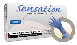 ANSELL MICROFLEX SENSATION® POWDER-FREE NITRILE EXAM GLOVES