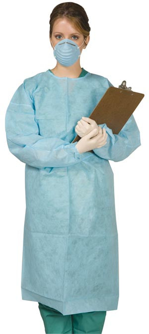 MYDENT DISPOSABLE TIE-BACK PROTECTIVE GOWN