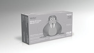 VENTYV NITRILE POWDER FREE EXAM GLOVE SELECT 3.0 (WALRUS)