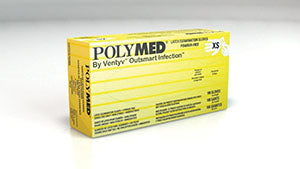 VENTYV POLYMED LATEX EXAM POWDER-FREE GLOVES