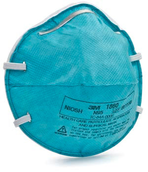 N95 PARTICULATE RESPIRATOR & SURGICAL MASK, Cone Molded, Regular, 20/bx, 6 bx/cs