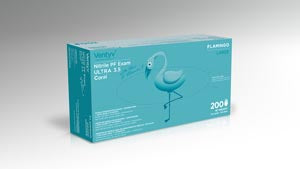 VENTYV NITRILE POWDER FREE EXAM GLOVE ULTRA 3.5 (FLAMINGO)